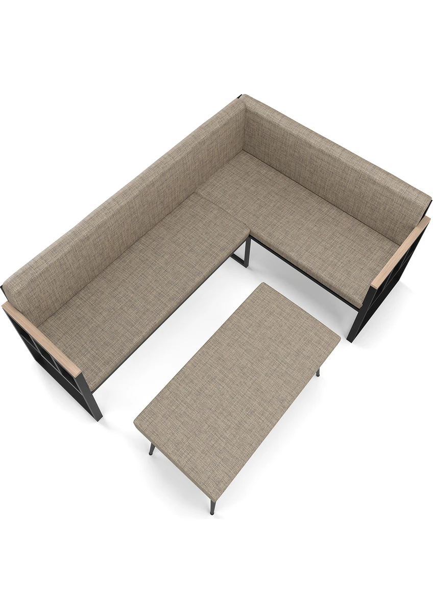 Woodhouse Poli Köşe Takımı Minderli